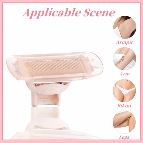 Miniatura 4 de Cabezales de repuesto para maquinilla de afeitar compatibles con Flawless Nu Razor, cabezales de repuesto para acabado táctil impecable para NU Oro