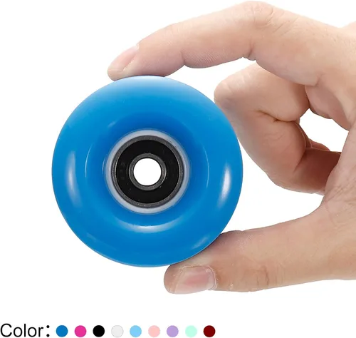 Miniatura 5 de PATIKIL Roller Skate Wheels with Bearings, Quad Skate Replacement for Double Row Skate Skateboard Indoor or Outdoor Negro