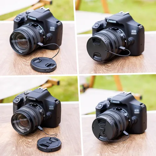 Miniatura 6 de JJC - Juego de 2 tapas de lente frontal y goma elástica para cámaras Canon, Nikon, Sony, Fujifjilm, Olympus, Pentax, Panasonic