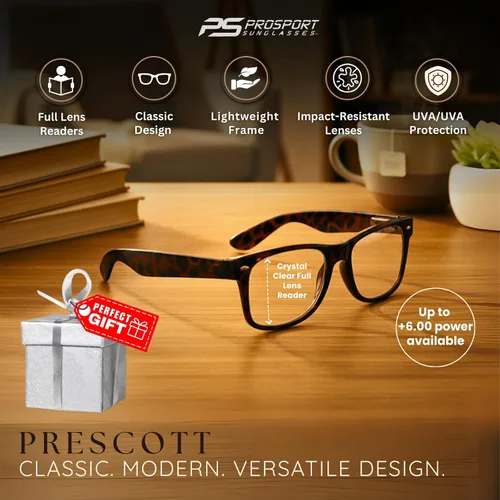 Miniatura 2 de proSPORT Gafas de lectura inspiradas retro vintage para hombres y mujeres, con alta ampliación disponible