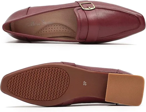 Miniatura 4 de Mona Flying - Mocasines de cuero planos informales para mujer