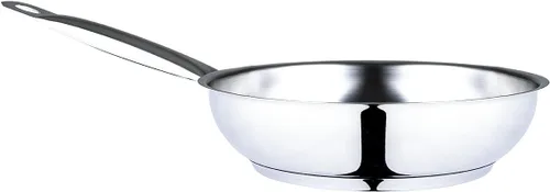 serenk Modernist - Sartén de acero inoxidable de 7-8-9 pulgadas, olla grande con tapa para sopa, guisos y caldo, brillante, esencial de cocina