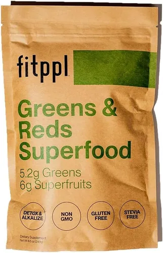 Superalimento orgánico en polvo y súper rojos con Camu Camu, clorella, espirulina, polvo de moringa para apoyo inmunológico y salud intestinal |