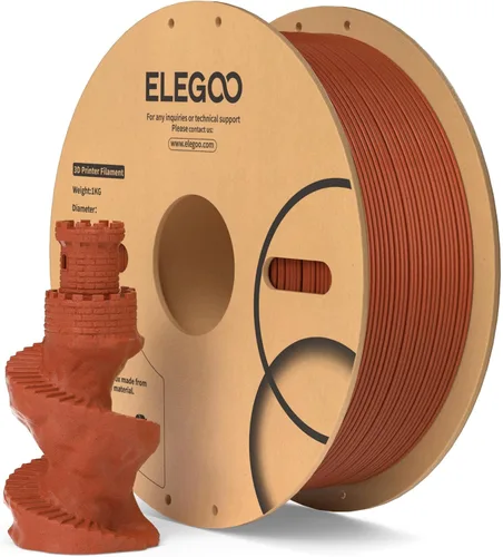 Miniatura 17 de ELEGOO Filamento PLA 1.75mm Azul Oscuro & Rojo 2KG, Filamento para Impresora 3D con Precisión Dimensional +/- 0.02mm, Paquete de 2 Carretes de 1kg