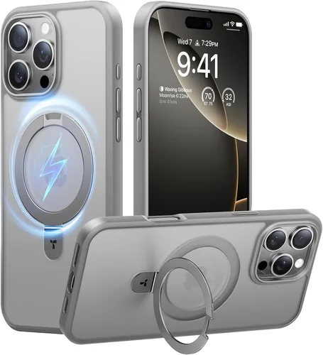 Miniatura 8 de TORRAS Funda magnética para iPhone 13 Pro Max de 6.7 pulgadas [compatible con Magsafe] con soporte, [protección contra caídas de grado militar] a