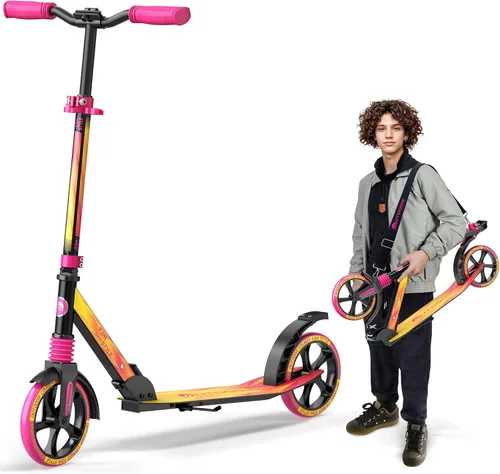 Miniatura 15 de Outdoor Cruiser Patinete para edades de 6+, para niños, adolescentes y adultos, carga máxima 250 LBS, plegable, ruedas grandes de 8 pulgadas, doble