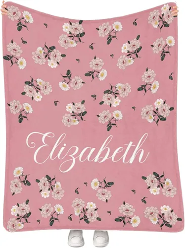 Miniatura 38 de Manta de bebé personalizada para niñas con nombre, manta de bebé personalizada con nombre, manta de envoltura floral para recién nacidos, niños