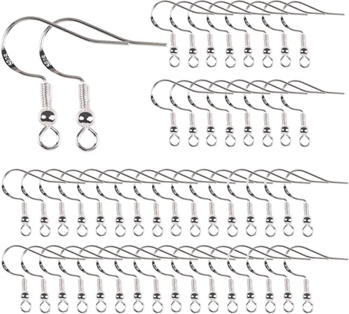 Miniatura 8 de 50 ganchos para aretes de oro de 14 quilates, suministros hipoalergénicos para hacer joyas con anzuelo, cables de oreja, accesorios y accesorios