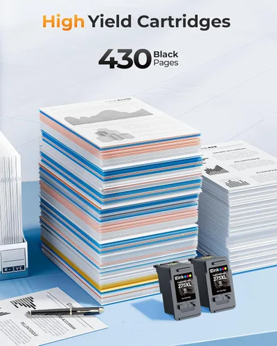 Miniatura 3 de 275XL PG275 - Cartuchos de tinta negra de repuesto para Canon Ink 275 para cartuchos de tinta 275XL para impresoras Canon PIXMA TS3520 TS3522 TS3720