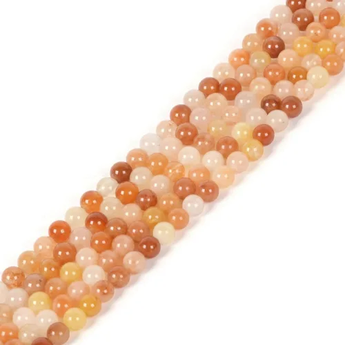 Miniatura 41 de Cuentas sueltas redondas de cristal curativo de 0.16 pulgadas (0.157 in) para hacer joyas