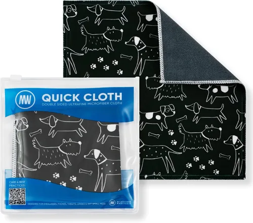Miniatura 9 de Quick Cloth - Paños de limpieza de lentes de microfibra de 8 x 8 pulgadas, astrología, 1 paquete con funda, limpiador de lentes de doble cara