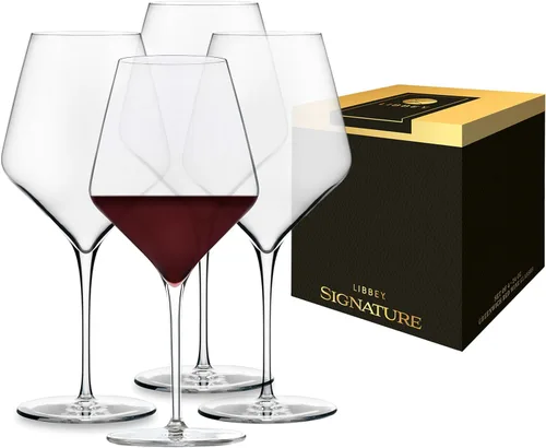 Miniatura 10 de Libbey Signature - Juego de 4 copas de vino tinto, sin costuras, de 24 onzas, para cabernet, merlot y más, copas de vino con tallo para todas