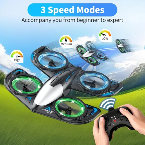 Miniatura 3 de RC Drone for Kids Beginners, Foam Remote Control Drone with Cool Lights, 360° Flip, Altitude Hold, 3 Speed Modes, Collision Protection and Ease of