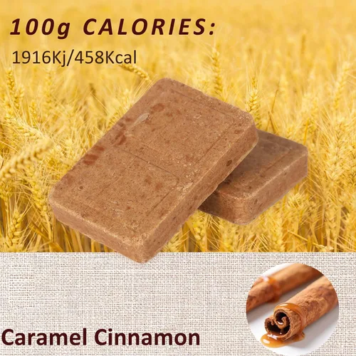 Miniatura 6 de Barras de alimentos de emergencia - Hardtack de caramelo y canela, MRE Meals Military 2025, larga vida útil, barras de ración de comidas
