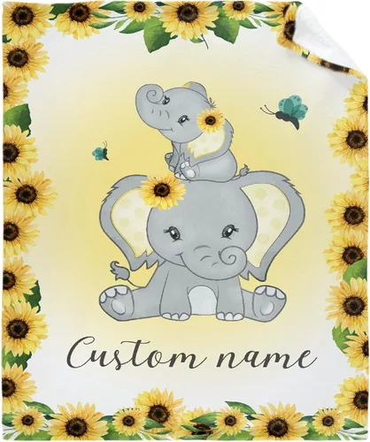 Miniatura 12 de Manta personalizada con nombre, manta personalizada para bebé, regalos conmemorativos para envolver cumpleaños de niños pequeños, mariposa
