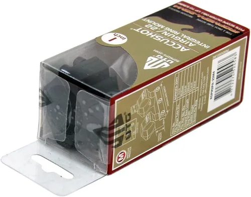 Miniatura 2 de UTG 1 soporte para pistola de aire de perfil medio con pasador de tope, 1 pulgada de diámetro, color negro