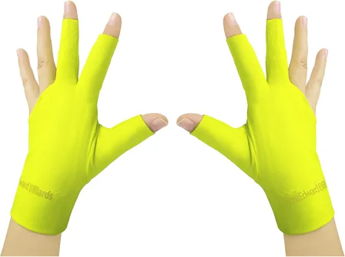 Miniatura 22 de Scott Edward Guantes de billar 10 piezas/set 3 dedos abiertos Guantes de billar Guantes de taco de piscina Spandex para mano izquierda o derecha