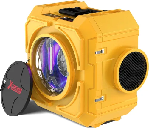 Miniatura 10 de Depurador de aire Hepa de 650CFM con filtración de 4 etapas, máquina de aire negativo, purificador de aire comercial apilable con filtros