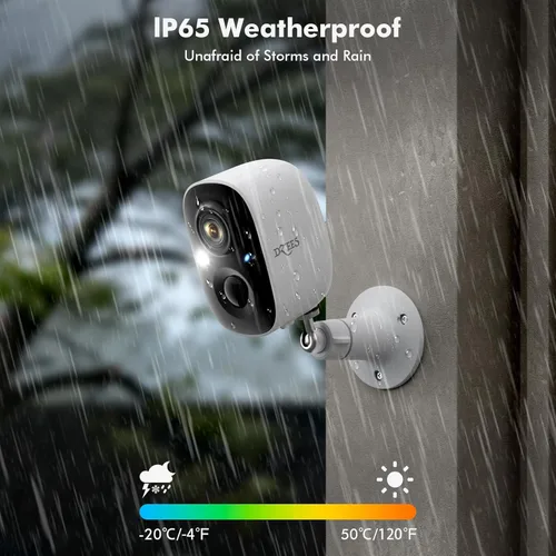 Miniatura 6 de Cámaras de seguridad Dzees inalámbricas para exteriores - Foco y sirena, cámaras WiFi de 2K 3MP de mejora para seguridad del hogar, detección