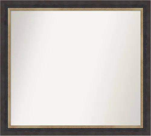 Miniatura 99 de Amanti Art Espejo personalizado, espejo de baño negro Astor, espejo de pared o espejo de tocador de baño sobre el fregadero (25 x 25 pulgadas)