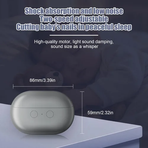 Miniatura 6 de Cortaúñas eléctrico, 3 en 1, cortaúñas eléctrico para personas mayores y adultos, recortador de uñas eléctrico para bebés con almacenamiento de luz
