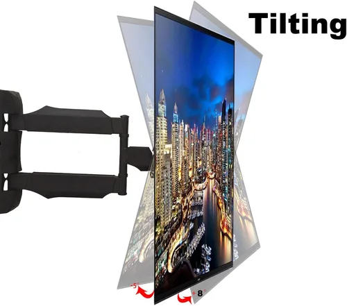 Miniatura 5 de Soporte de pared para TV de movimiento completo, con giro e inclinación, para televisores de 32" a 60" y paneles planos, LCD LED de hasta 70 libras