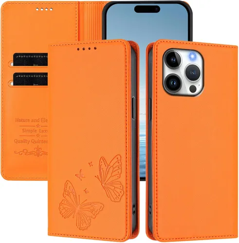 Miniatura 50 de Butterfly Embossed Leather Wallet Flip Case for Motorola Moto E22i 4G, Magnetic Closure, RFID Blocking Cover, Card Holder Black.