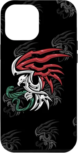 Miniatura 25 de iPhone 13 Bandera de México - Funda estilo tribal del escudo de armas mexicano