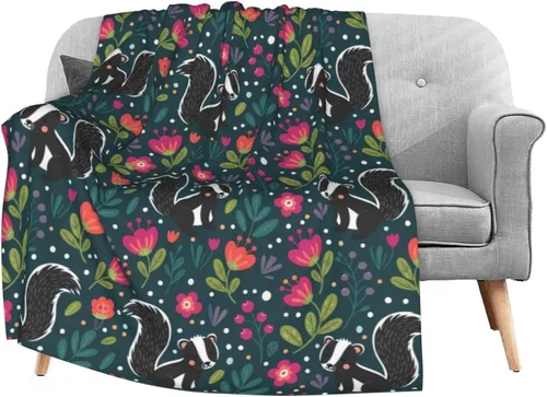 Miniatura 8 de Manta suave de ovejas de corderos de 40 x 50 pulgadas, ligera y cálida manta de forro polar de franela para sofá, cama, sofá, viajes, campamento