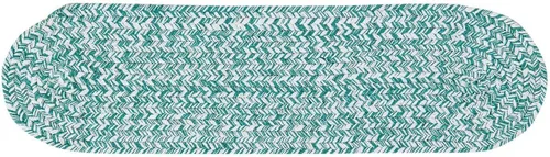 Miniatura 42 de Super Area Rugs Farmhouse - Alfombra trenzada de algodón reversible para cocina, gris y blanco, 4 x 6 pies, ovalada