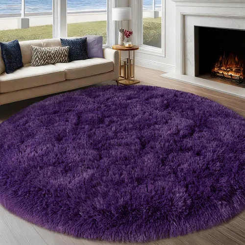 Miniatura 32 de Alfombra pequeña rosa para dormitorio, alfombras de área esponjosas peludas de 2x3 pies para habitación de niñas y niños, alfombra suave