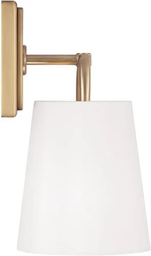 Miniatura 7 de Capital Lighting 649411MB Brody - Aplique de pared de tela blanca de transición, 1 luz de 100 vatios, 11 pulgadas de alto x 7 pulgadas de ancho