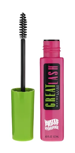 Máscara a prueba de agua Great Lash de Maybelline, 0.44 Fl. Oz., Muy negro