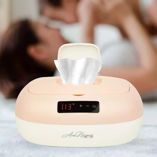 Miniatura 5 de La Caresse Calentador de toallitas para bebés, esenciales para bebés, dispensador de toallitas húmedas, pantalla digital con ajustes de calor