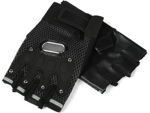 Miniatura 13 de IPENNY Guantes de entrenamiento unisex para hombre y mujer, guantes de ciclismo de medio dedo, transpirables, elásticos, guantes de ciclismo