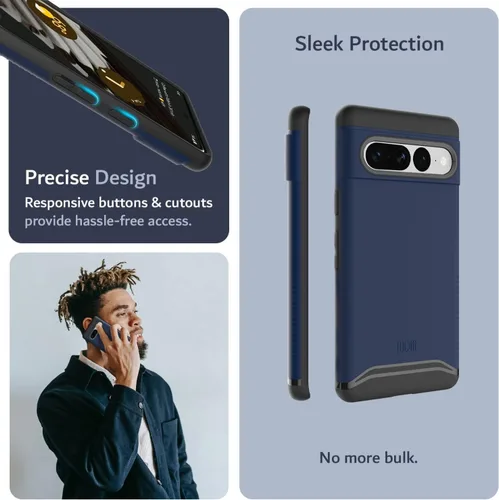 Miniatura 4 de TUDIA Merge [grado militar] Funda diseñada para Google Pixel 7 Pro (2022), a prueba de golpes, delgada, de doble capa, resistente a los golpes