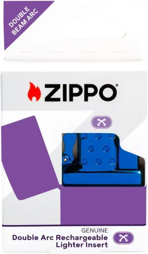 Miniatura 5 de Zippo Encendedor recargable de doble arco azul pulido - Uso diario, al aire libre, encendedores abatibles de camping