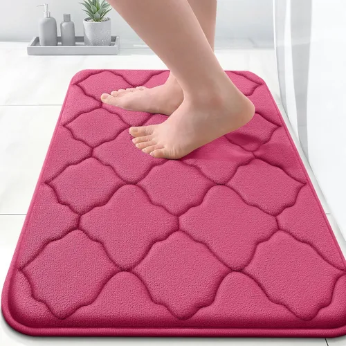 Miniatura 334 de OLANLY Alfombra de Baño de Espuma Viscoelástica de 24 x 16 pulgadas, Ultra Suave y Absorbente, Alfombras de Baño Antideslizantes, Cómodas, Lavables