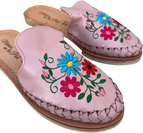 Miniatura 5 de Mexico en la Piel Sandalias de cuero para mujer hechas a mano.