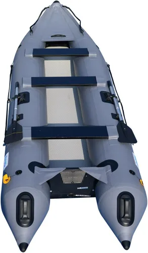BRIS Bote inflable de 14.1 pies Kayak inflable 3 persona Kayak canoa pesca poonton barco