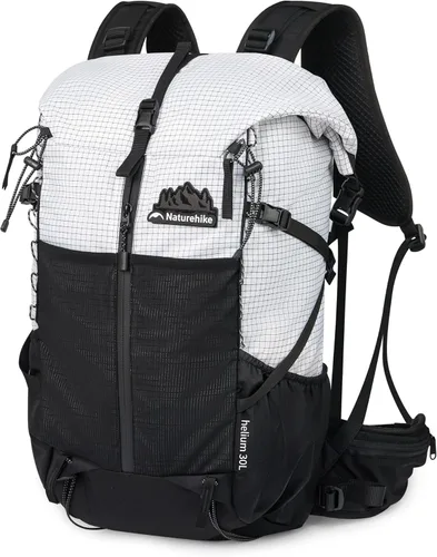 Miniatura 8 de Naturehike Mochila de senderismo, mochila de viaje de 30+5L con tela de macromolécula, mochila de senderismo con sistema de mochila AIR para mujeres
