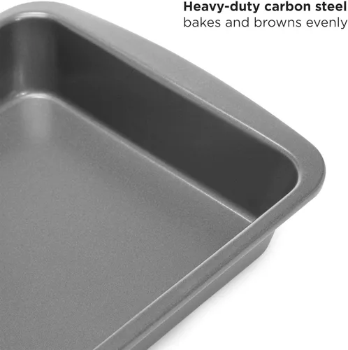Miniatura 5 de Ecolution Juego de utensilios antiadherentes para horno tostador de 4 piezas, acero al carbono, fácil de limpiar y perfecto para porciones Gris