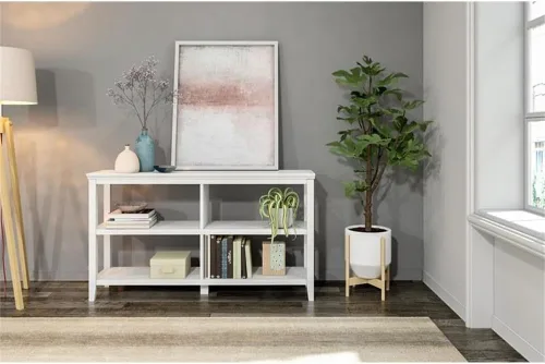 Miniatura 6 de NewRidge Home Goods NewRidge - Estantería para el hogar, color blanco