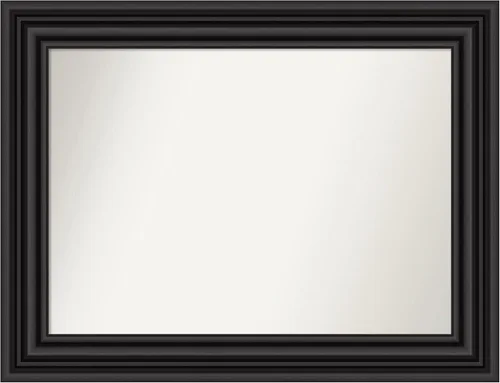 Miniatura 21 de Amanti Art Espejo personalizado, espejo de baño negro puente, espejo de pared o espejo de tocador de baño sobre el fregadero (26 x 26 pulgadas)