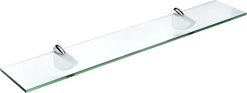 Spancraft Glass O-4.75x33-Estante de vidrio cromado Oriole, cromado, 4.75" x 33"