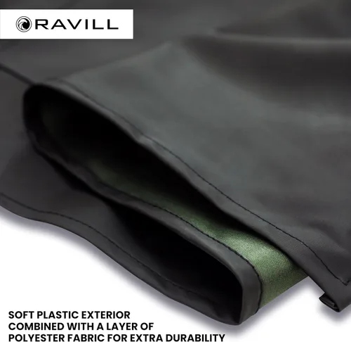 Miniatura 2 de Ravill Delantal impermeable para hombres y mujeres, delantales de trabajo multiusos de 35 pulgadas para lavavajillas, aseo de perros, limpieza