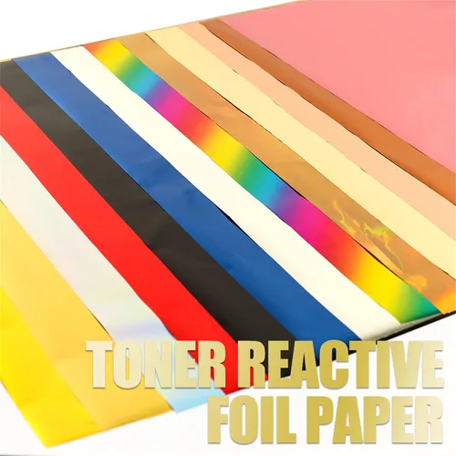 Miniatura 7 de Briartw Papel de Aluminio Termoadhesivo 20x29cm Paquete de 50 Hojas Papel Reactivo para Sellado en Caliente por Impresora Láser y Laminadora