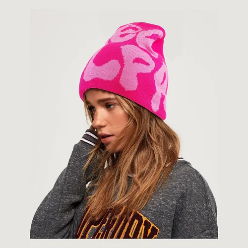 Miniatura 2 de Graphic Beanie Y2k - Gorro de invierno para mujer, ideal como regalo, color blanco y negro
