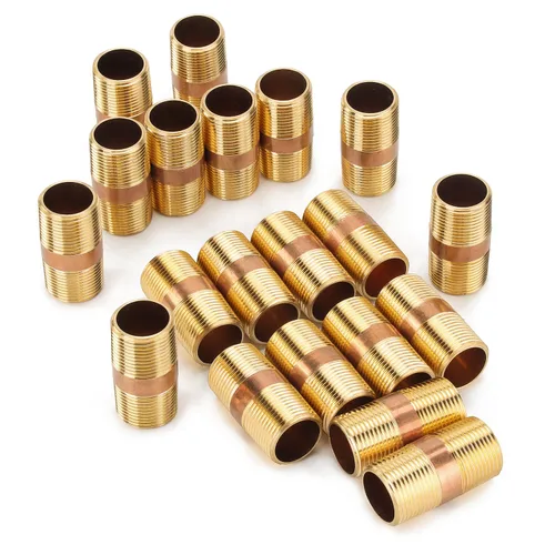 Miniatura 16 de LTWFITTING Tubería de latón para cerrar pezones de 1 pulgada macho NPT (paquete de 5)
