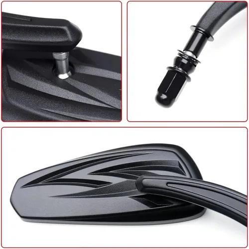 Miniatura 5 de Rearview For Y-AMAHA FZ-8 For Fazer 2010 2011 2012 2013 2014 Motorcycle Rearview Mirror Adjustable(Black)